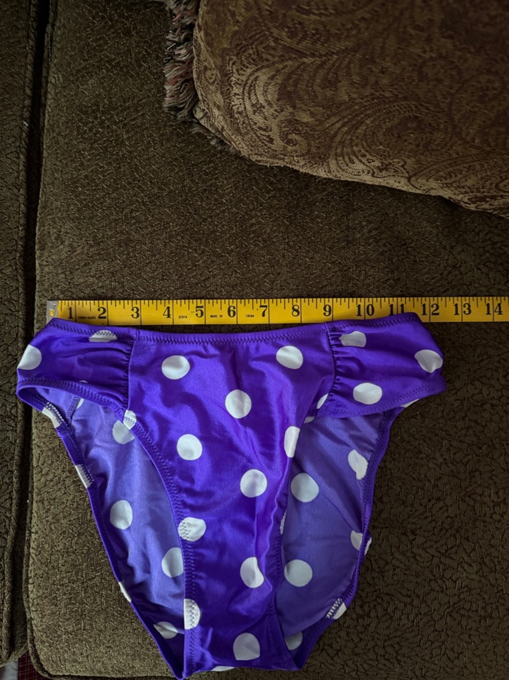 Gottex NWT Purple Polka Dot Bikini - Size 12 - Stunning & Flattering! - Picture 10 of 13